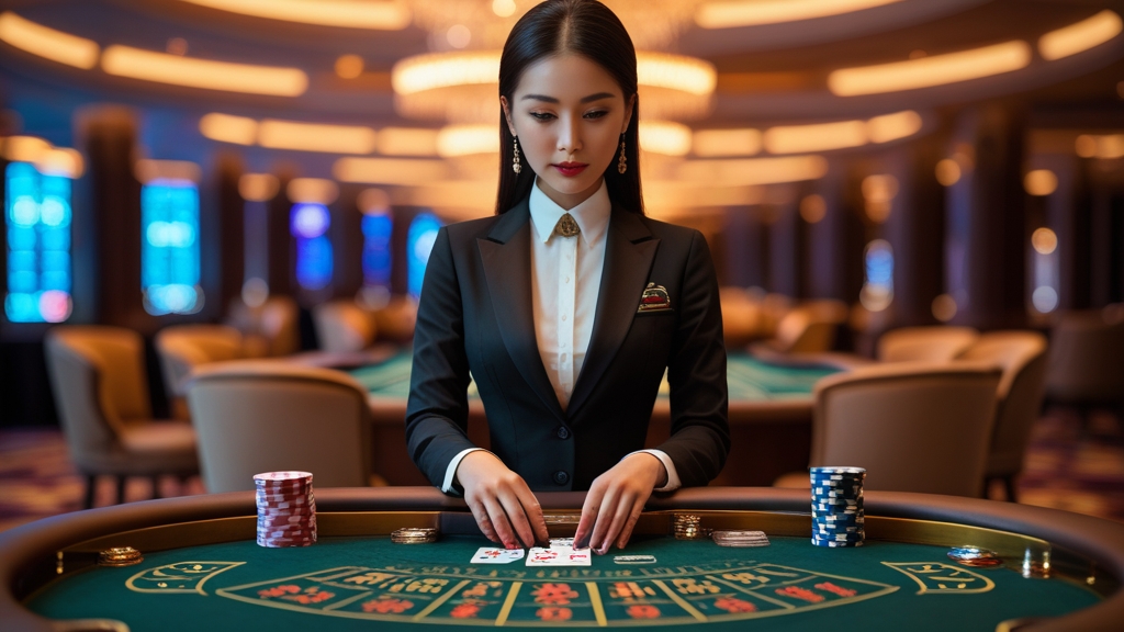 Sòng bài 99OK dealer xinh đẹp baccarat